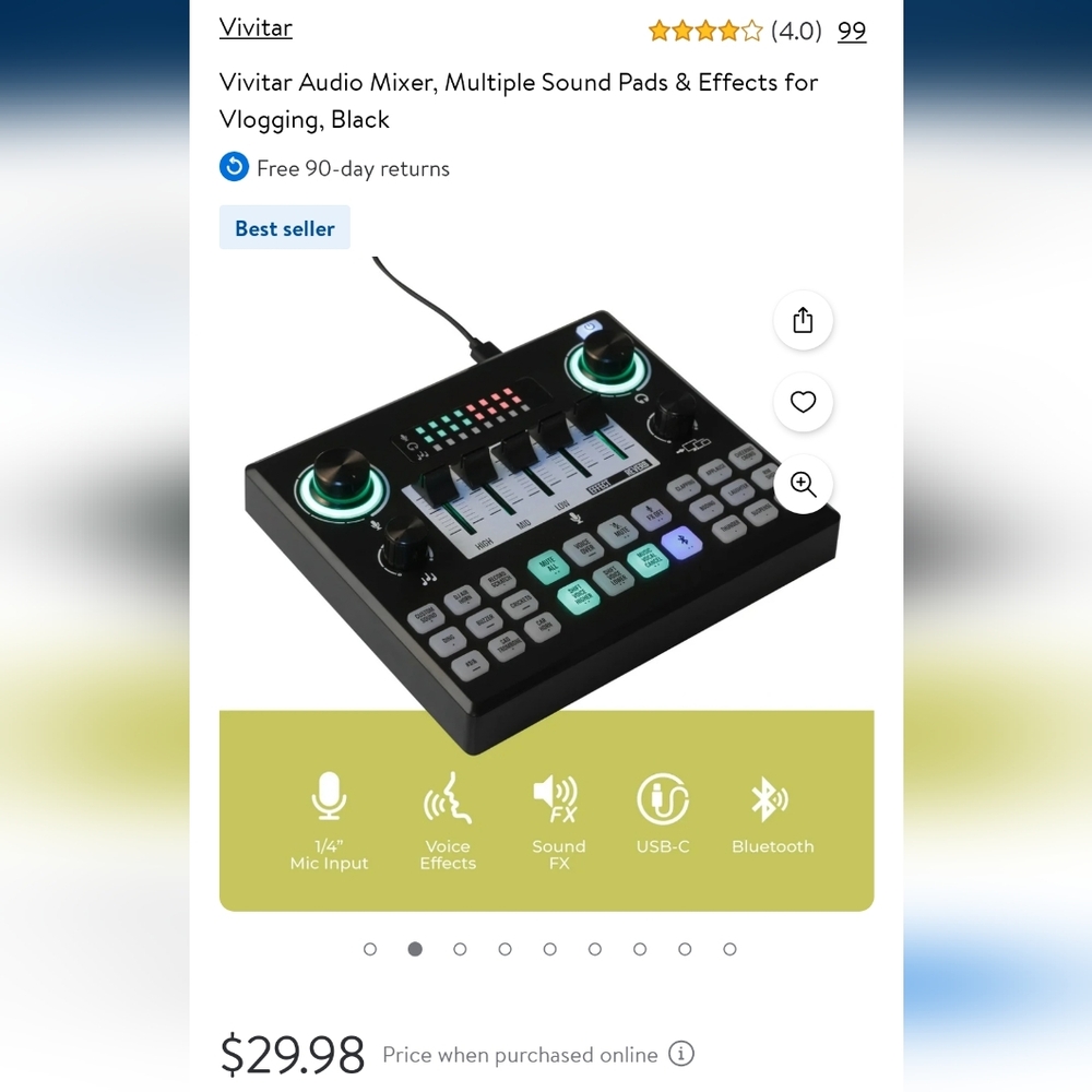 Vlogging Audio Mixer